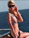 Paris Hilton signed photograph