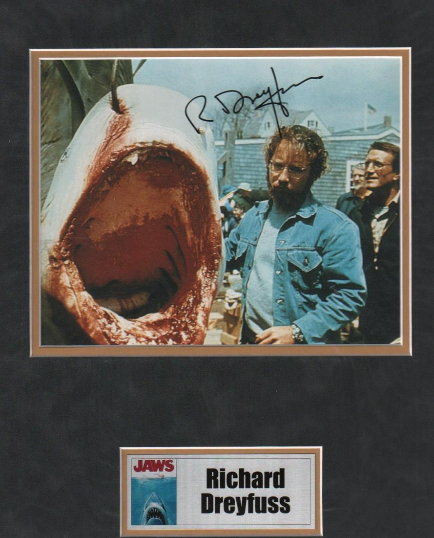 Richard Dreyfuss signed photo JAWS matted (1 of 1)