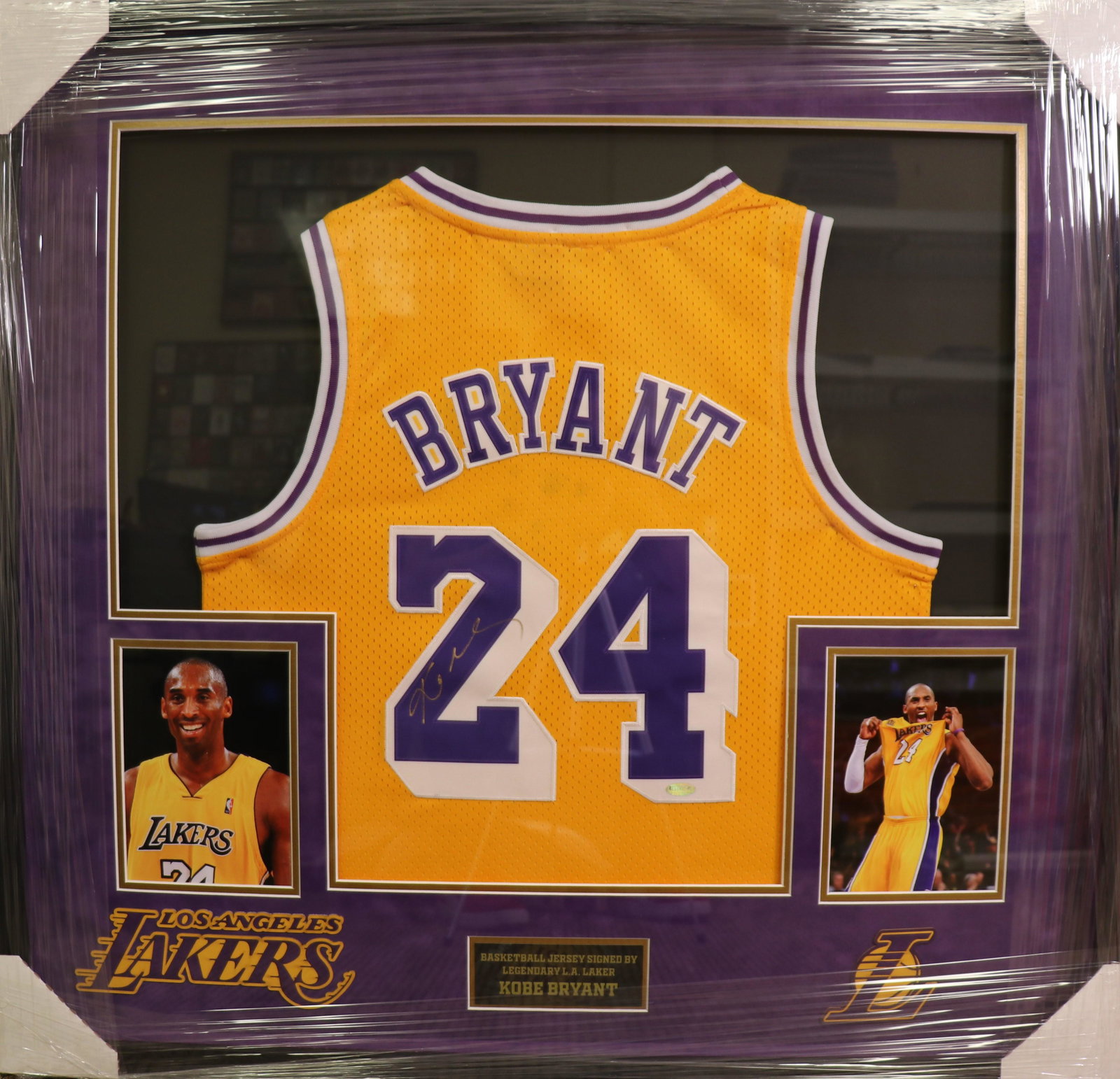 Kobe Bryant signed jersey STEINER certified framed (1 of 1)