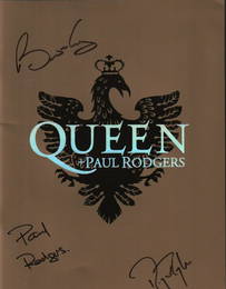QUEEN rare signed concert program