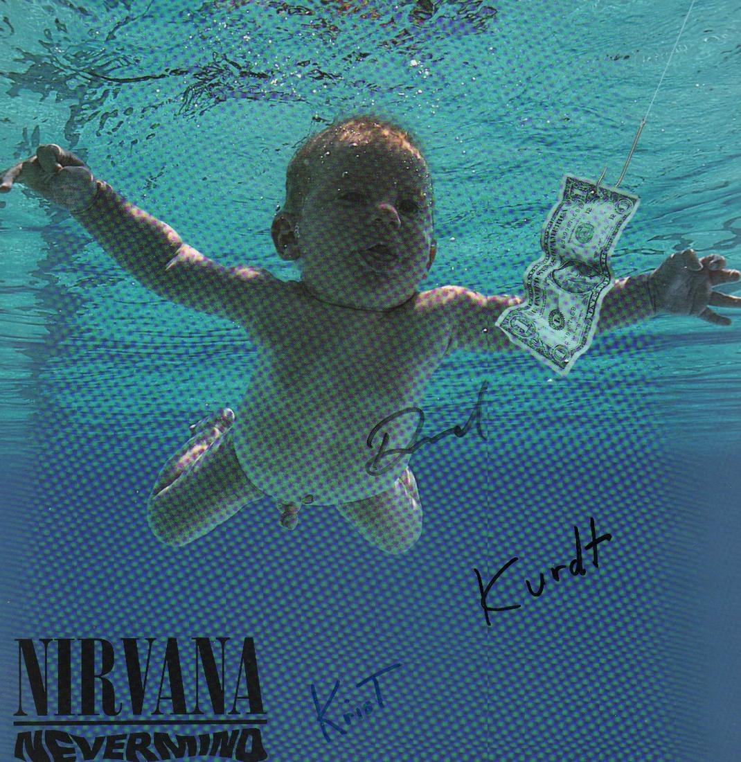 Nirvana record slick signed (1 of 1)