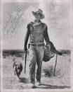 John Wayne rare vintage signed western photograph
