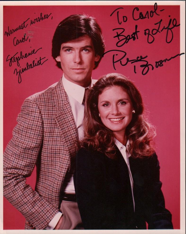 Remington Steele vintage cast signed photograph (1 of 1)
