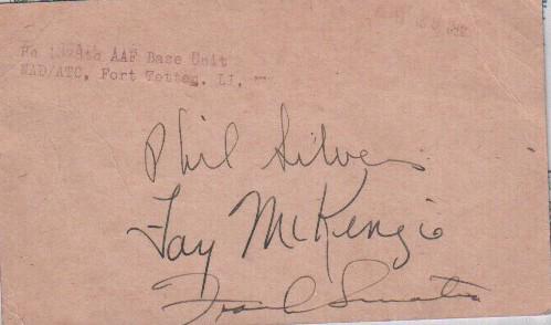 Frank Sinatra rare vintage signed page (1 of 1)