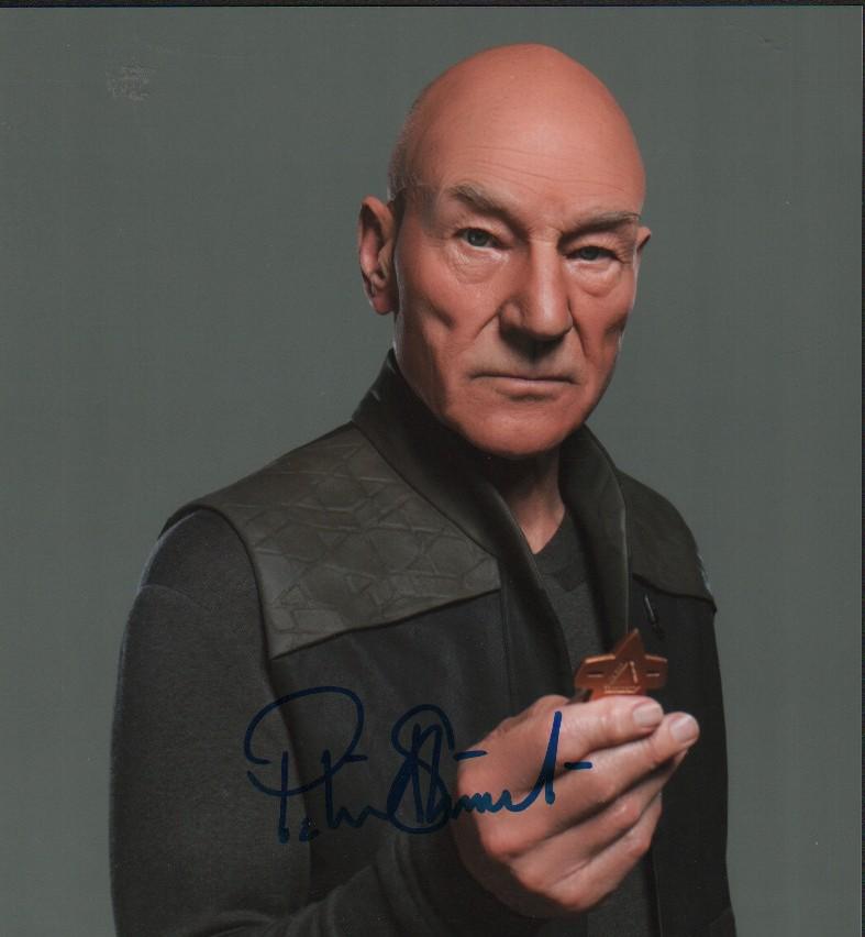 Patrick Stewart signed Picard photograph (1 of 1)