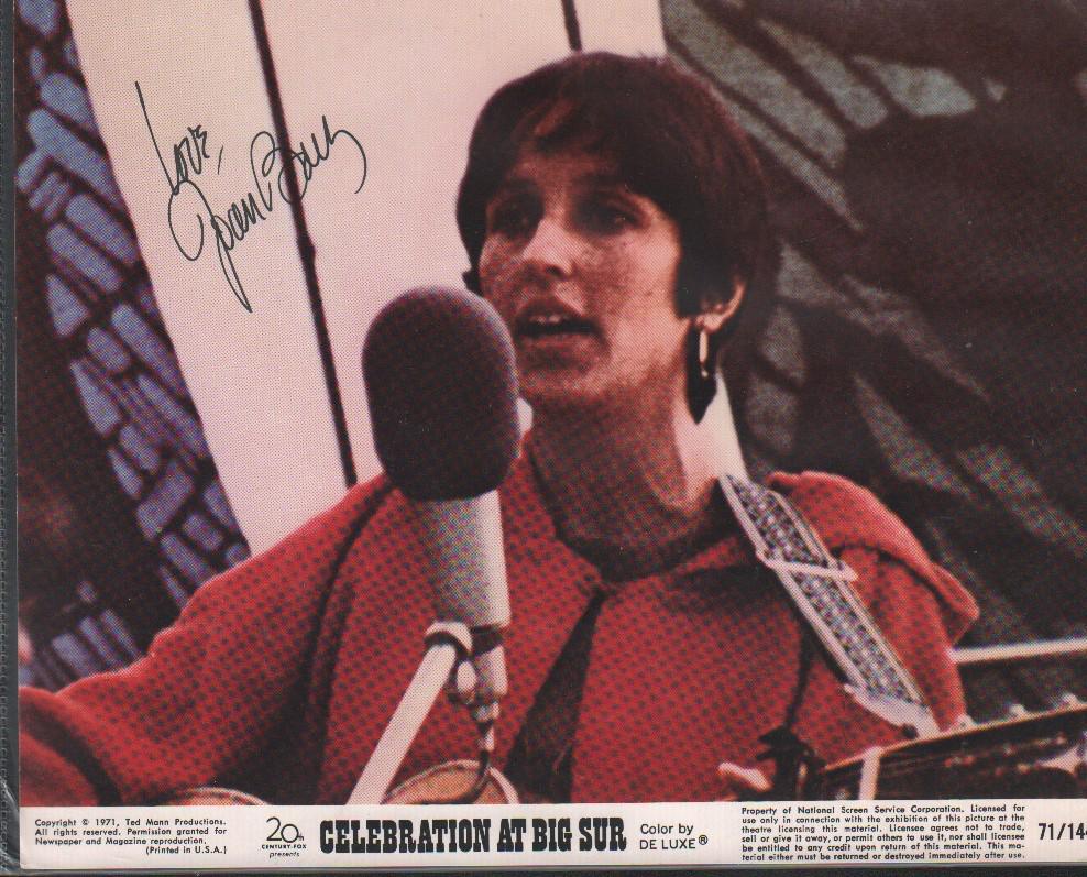 Joan Baez vintage signed photograph (1 of 1)