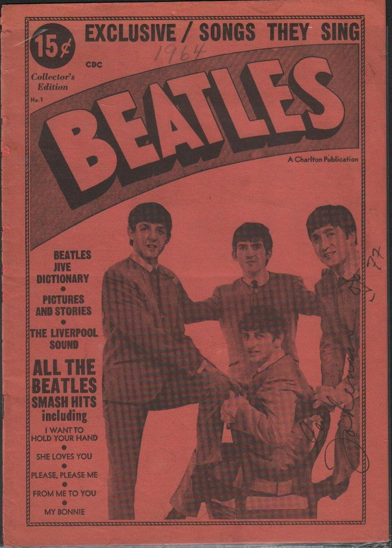 John Lennon RARE Beatles signed program book (1 of 1)