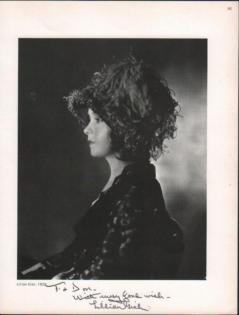 Lillian Gish signed photograph (1 of 1)