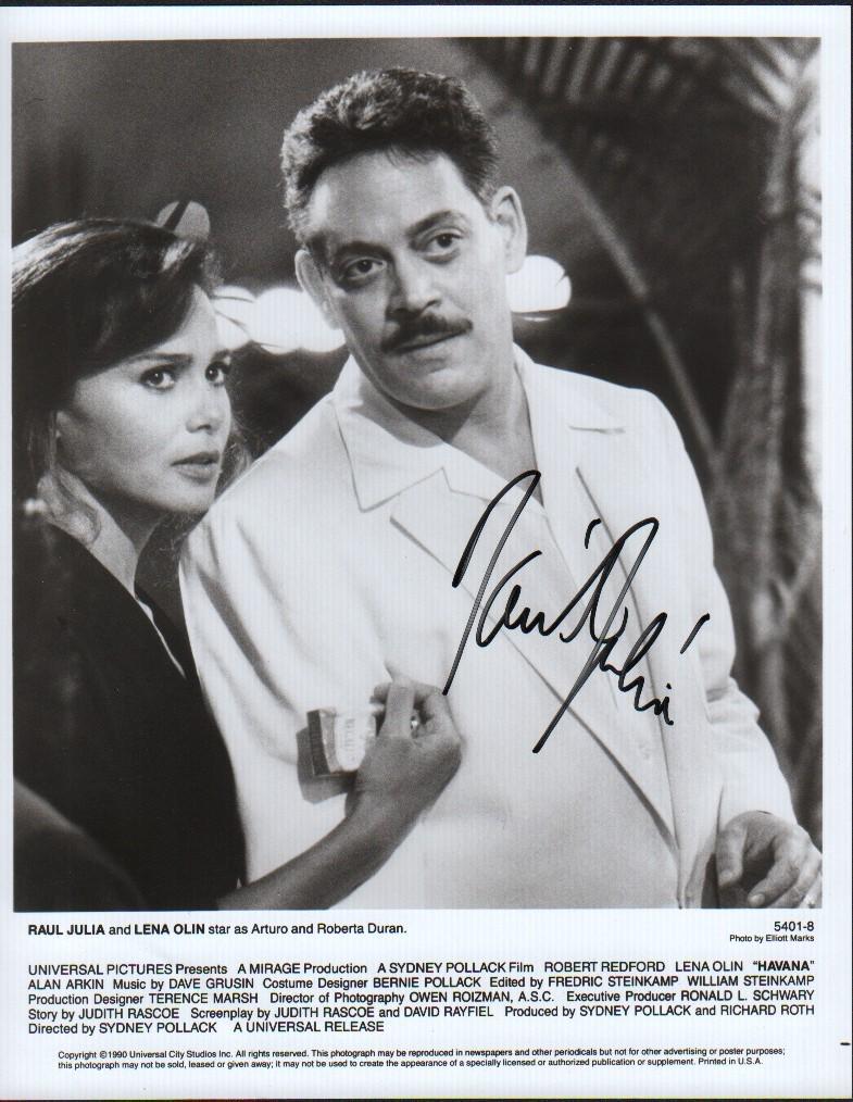 Raul Julia signed photograph (1 of 1)