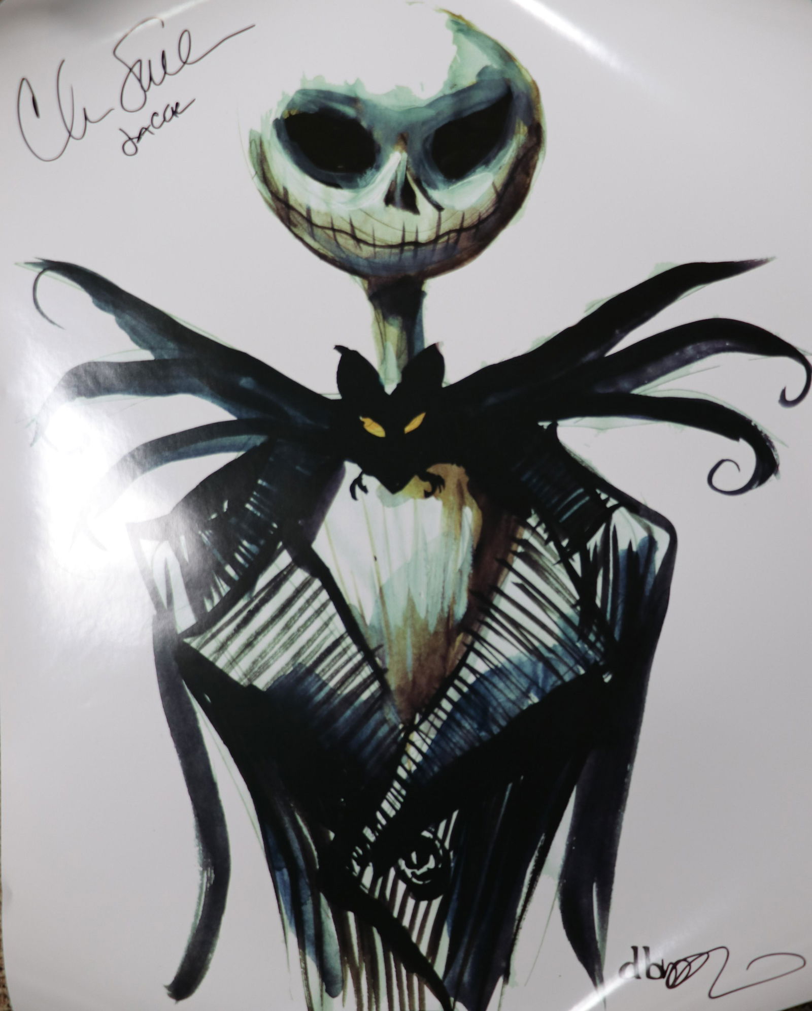 Chris Sarandon Jack Skellington signed poster (1 of 1)