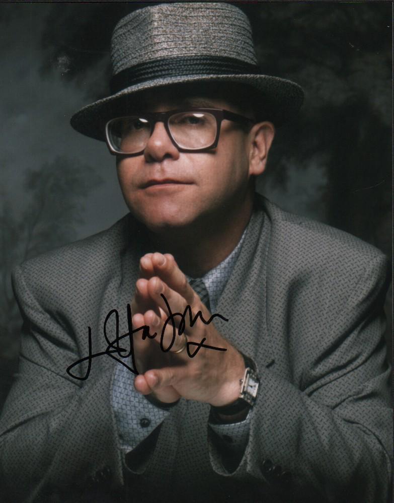 Elton John signed photograph (1 of 1)