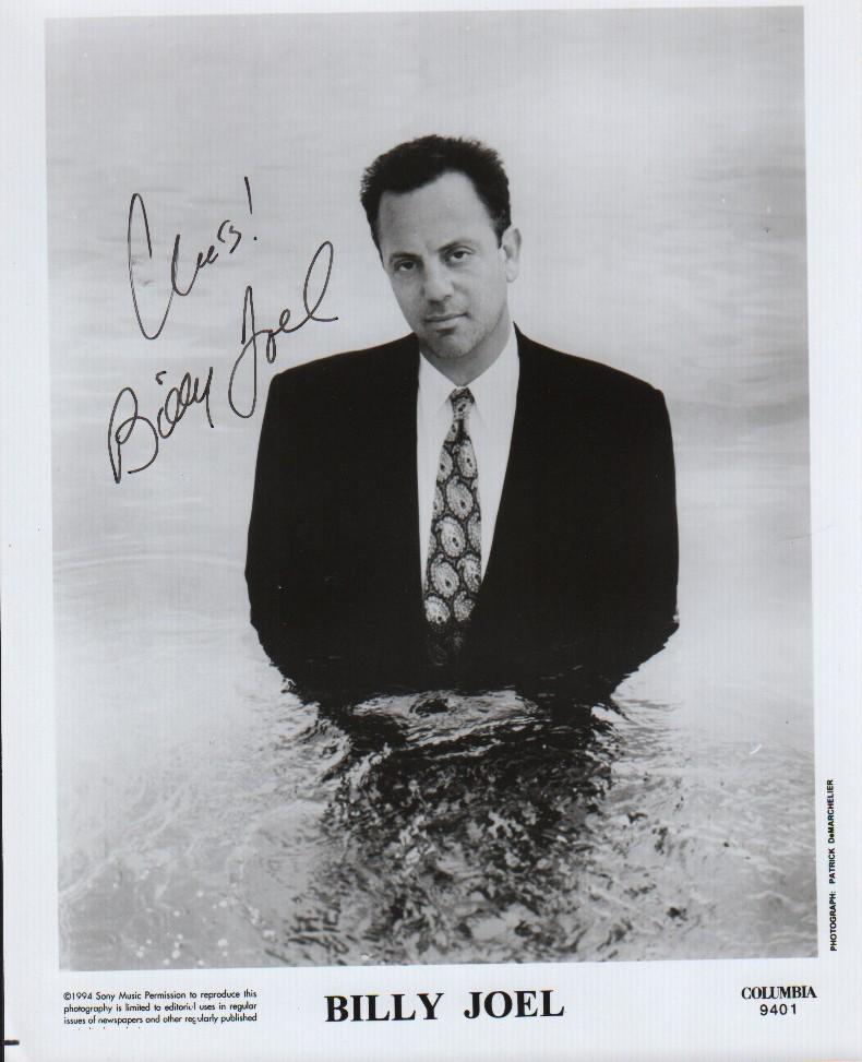 Billy Joel vintage signed photograph (1 of 1)