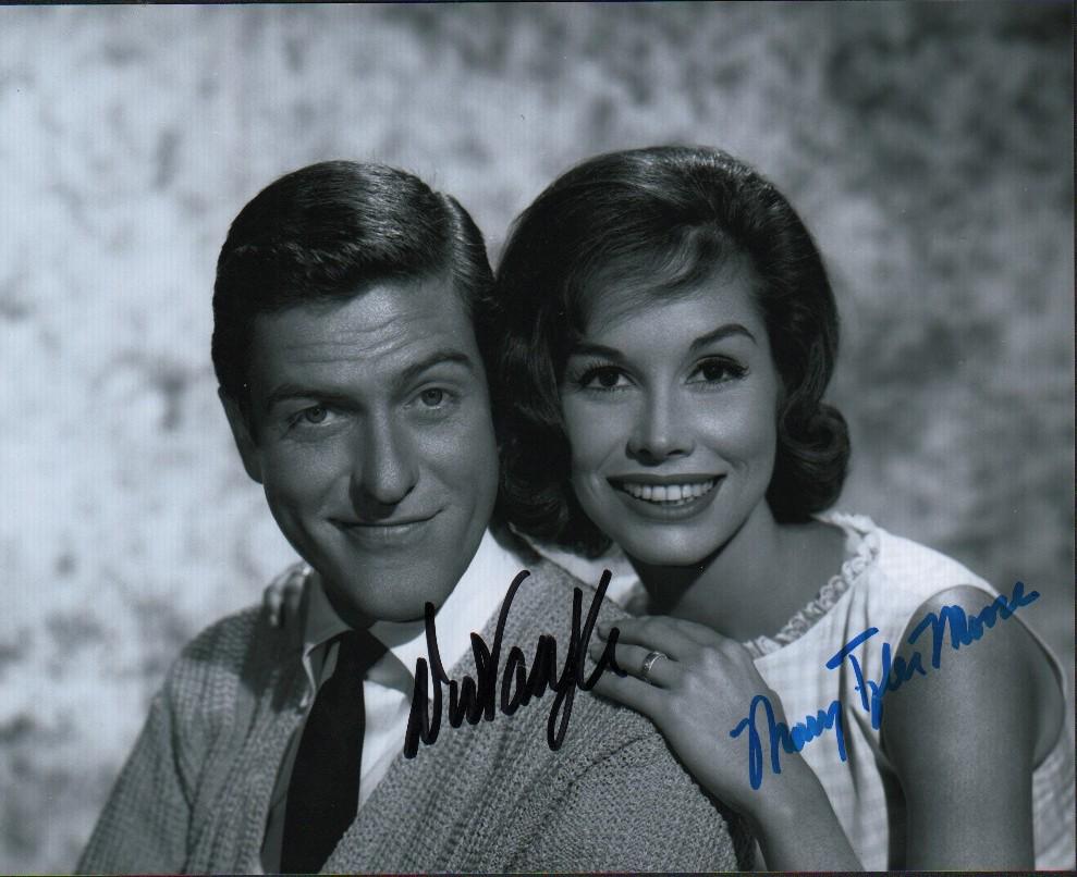 Dick Van Dyke Show signed photograph by Dick Van Dyke and Mary Tyler Moore (1 of 1)