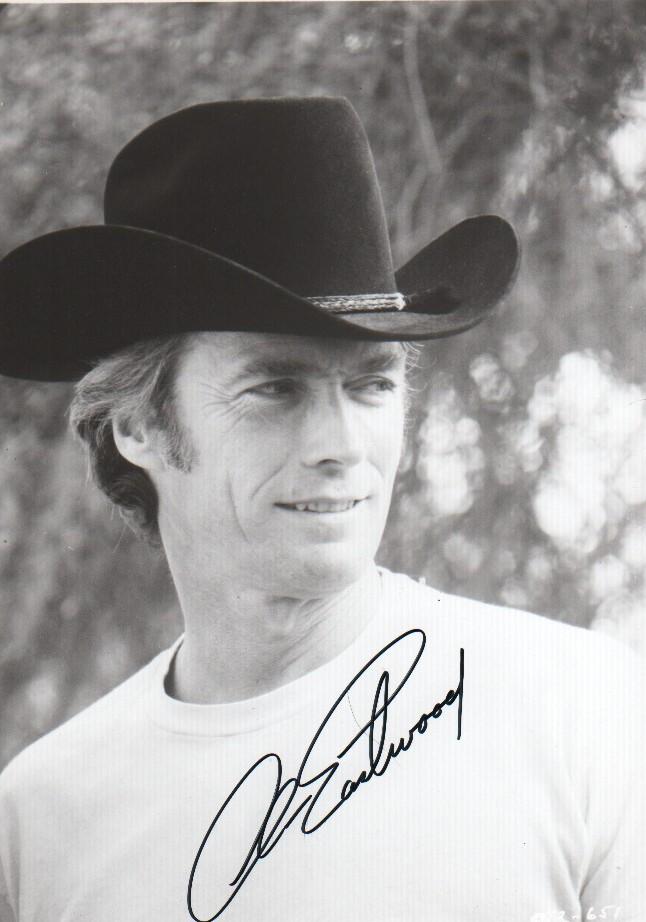 Clint Eastwood signed photograph vintage (1 of 1)