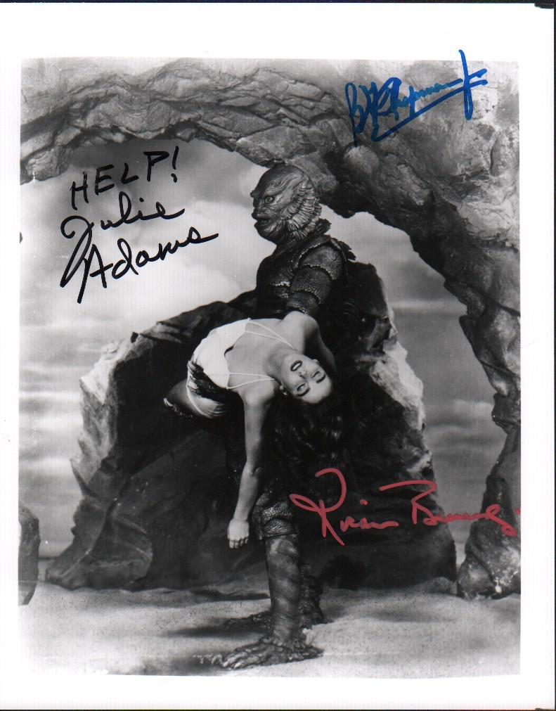 Creature from the Black Lagoon rare signed by Julie Adams and BOTH creatures Ben Chapman and Ricou (1 of 1)