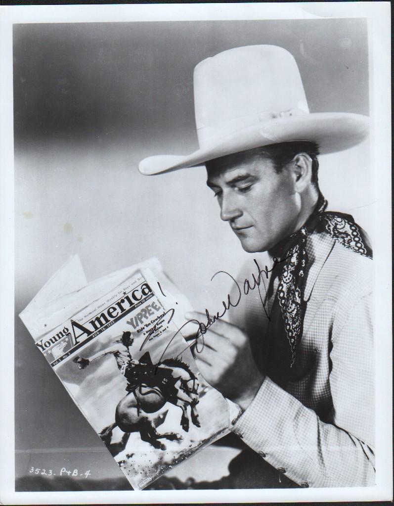 John Wayne signed unusual image photograph (1 of 1)
