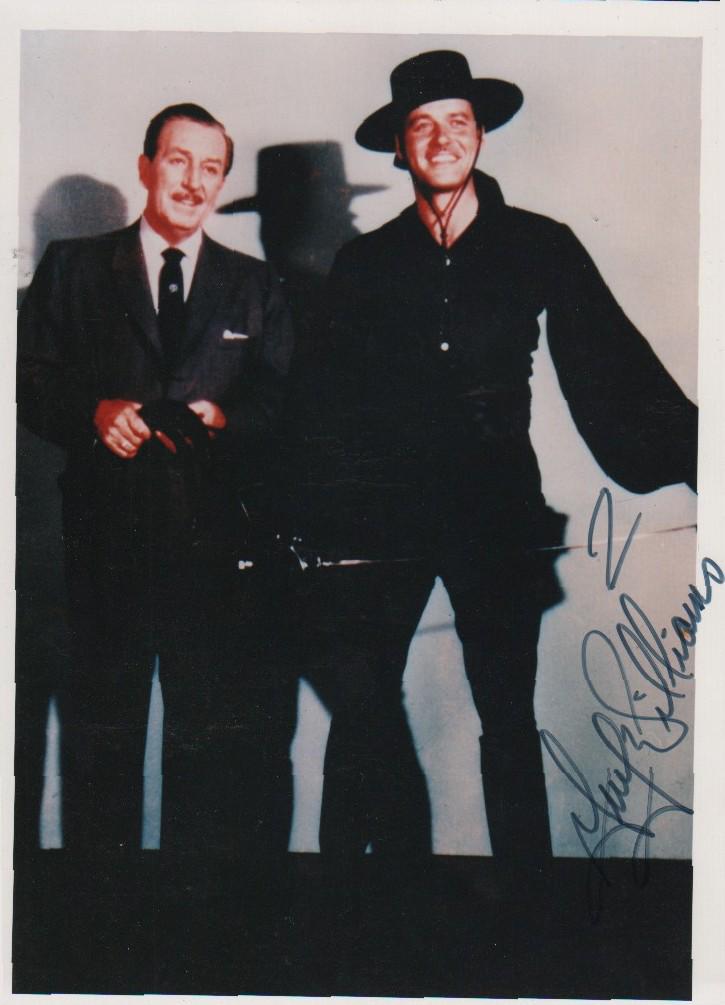 Guy Williams ZORRO rare signed photograph (1 of 1)