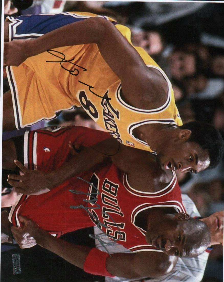 Michael Jordan and Kobe Bryant rare signed 11x14 photograph (1 of 1)