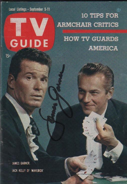 James Garner Maverick signed TV Guide (1 of 1)