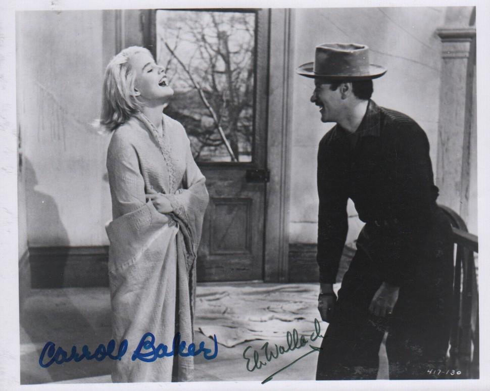 Carroll Baker and Eli Wallch signed photograph (1 of 1)
