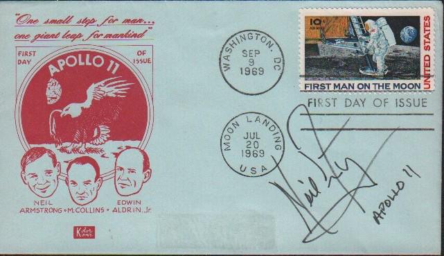 Neil Armstrong signed FDC (1 of 1)