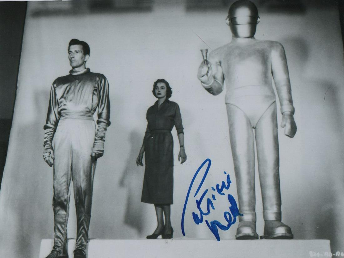 Patricia Neal signed 11x14 photograph: A rare as it is larger 11x14 signed Patricia Neal photograph from the classic sci fi film with COA