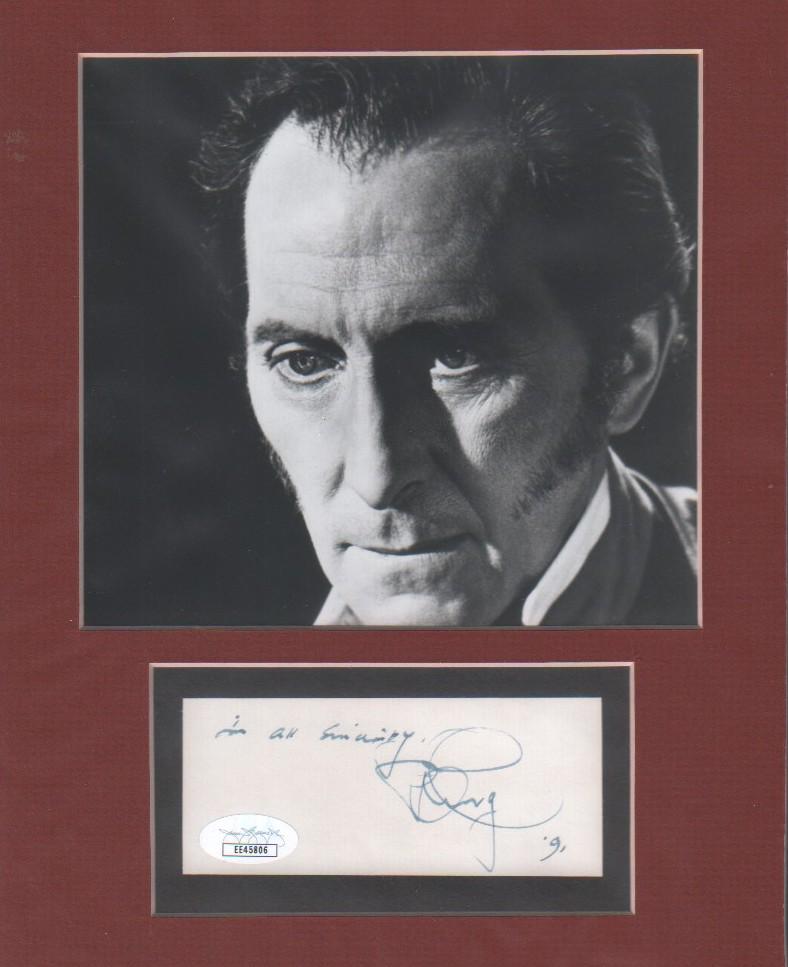 Peter Cushing signature matted JSA (1 of 1)