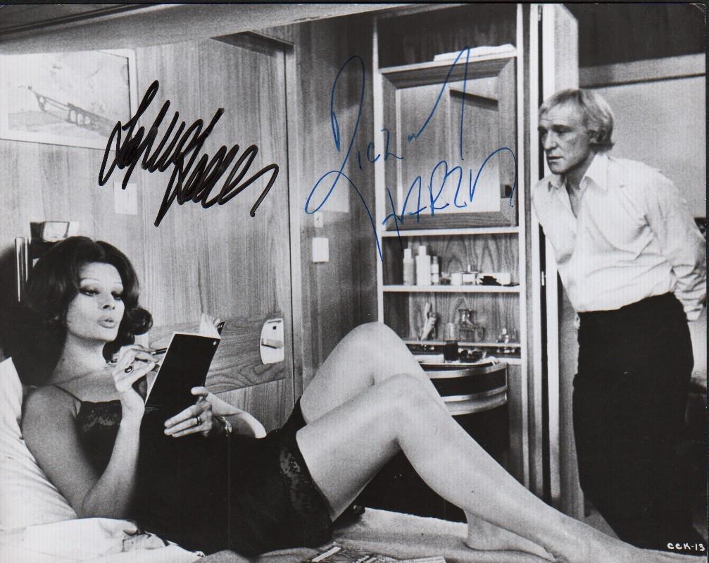 Sophia Loren and Richard Harris signed photograph (1 of 1)