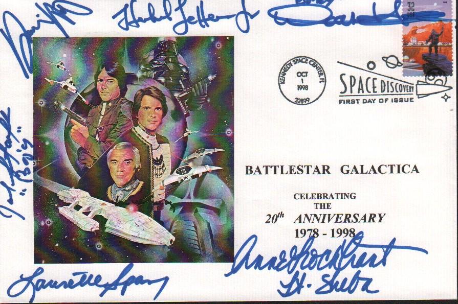 Battlestar Galactica large signed FDC 6x7 (1 of 1)