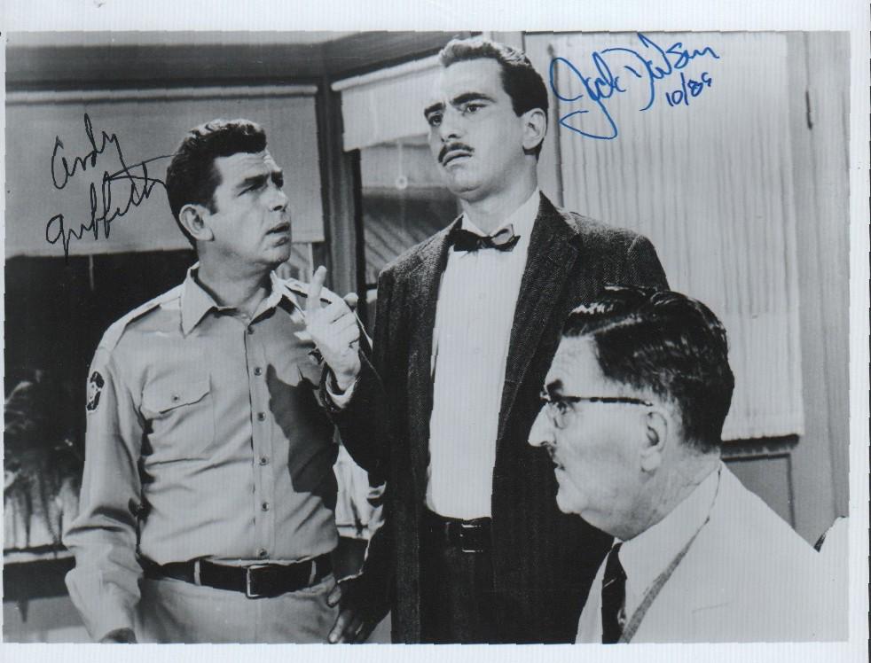 Andy Griffith and co star Jack Dodson rare signed photograph (1 of 1)
