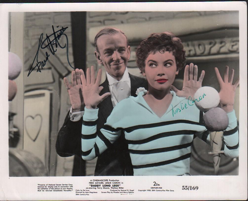 Fred Astaire and Leslie Caron original signed photograph (1 of 1)