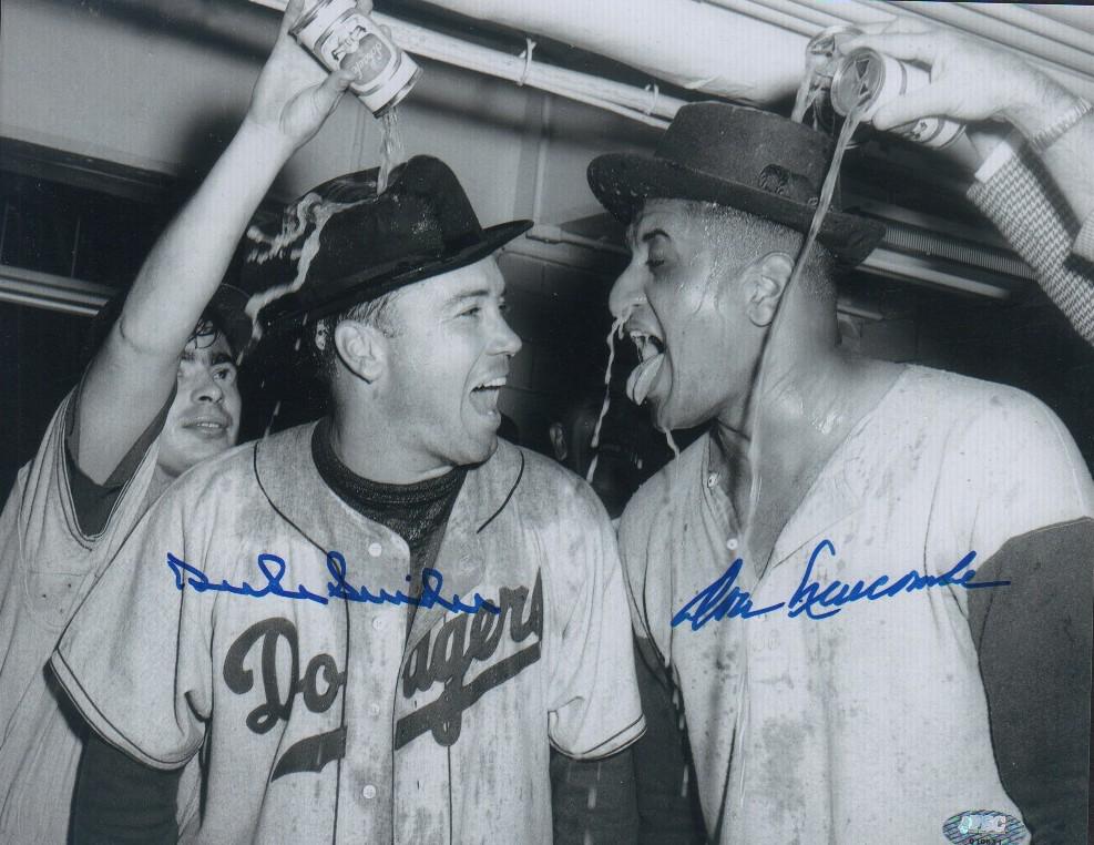 Don Newcombe and Duke Snider signed photograph (1 of 1)