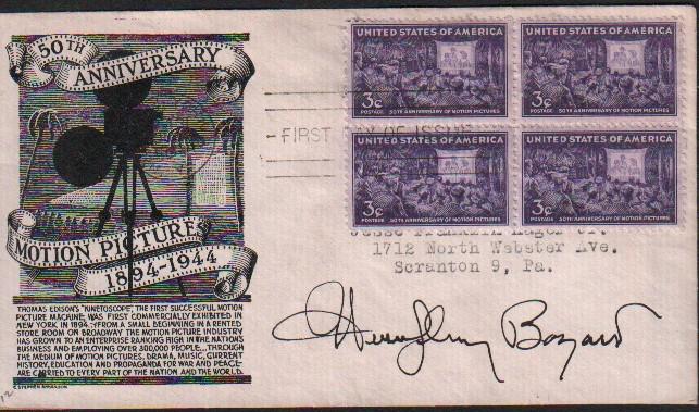 Humphrey Bogart signed FDC (1 of 1)