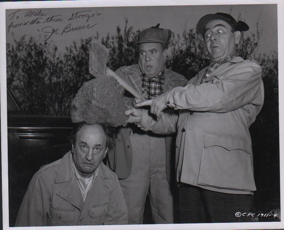 Joe Besser Three Stooges signed photograph (1 of 1)