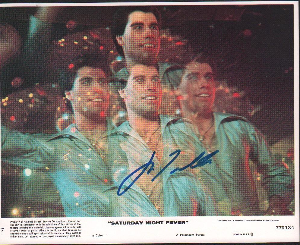John Travolta Saturday Night Fever signed original still (1 of 1)