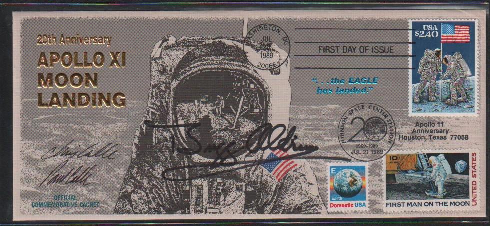 Buzz Aldrin Apollo II signed usps numbered FDC (1 of 1)