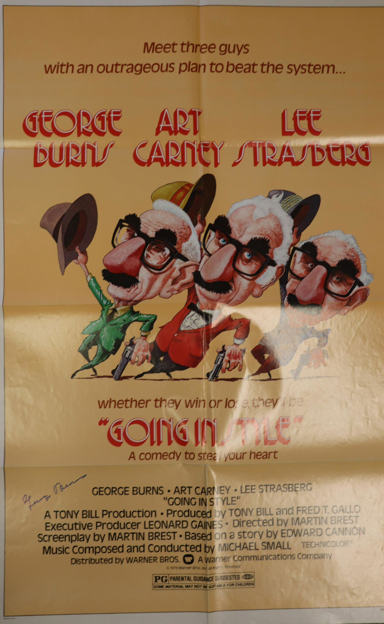 Going in Style signed one sheet original movie poster (1 of 1)