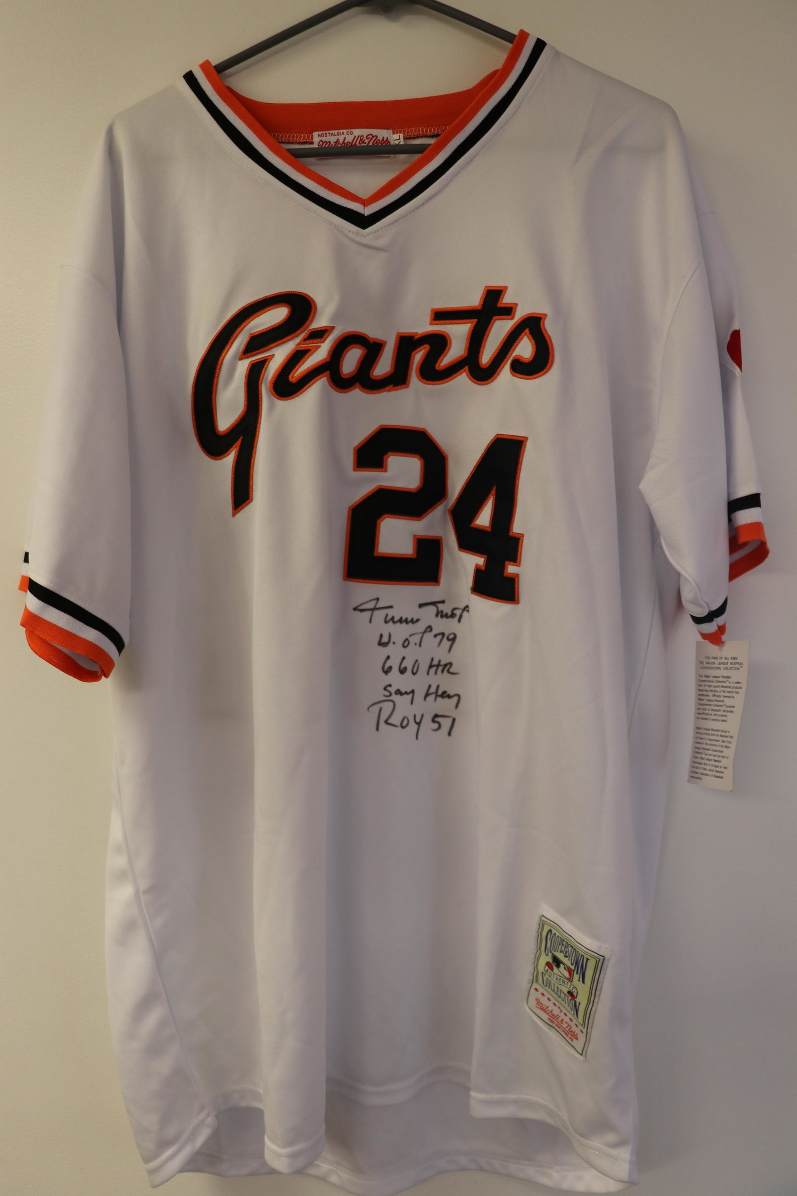 Willie Mays STAT jersey signed (1 of 1)