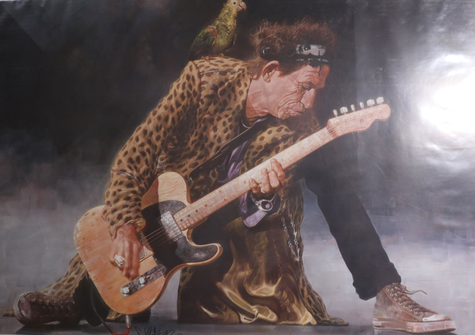 Sebastian kruger signed Keith Richards poster (1 of 1)