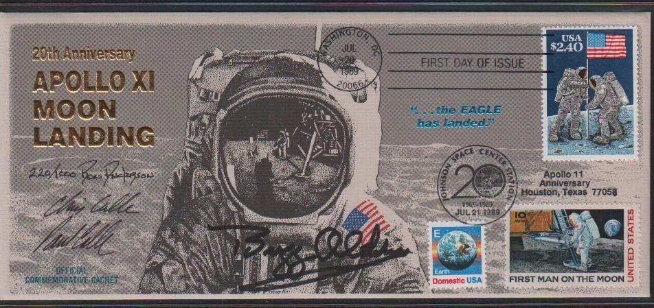 Buzz Aldrin signed usps lt numbered FDC (1 of 1)
