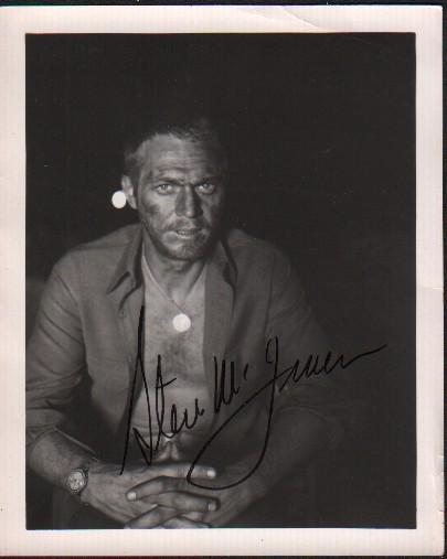 Steve McQueen RARE unpublished signed photograph (1 of 1)
