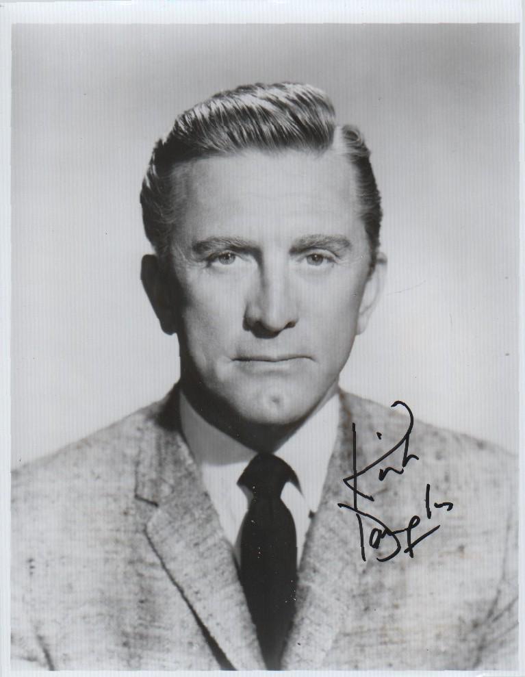 Kirk Douglas signed vintage photograph (1 of 1)