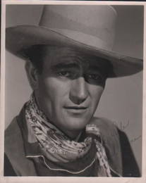 John Wayne Incredible vintage western signed photograph
