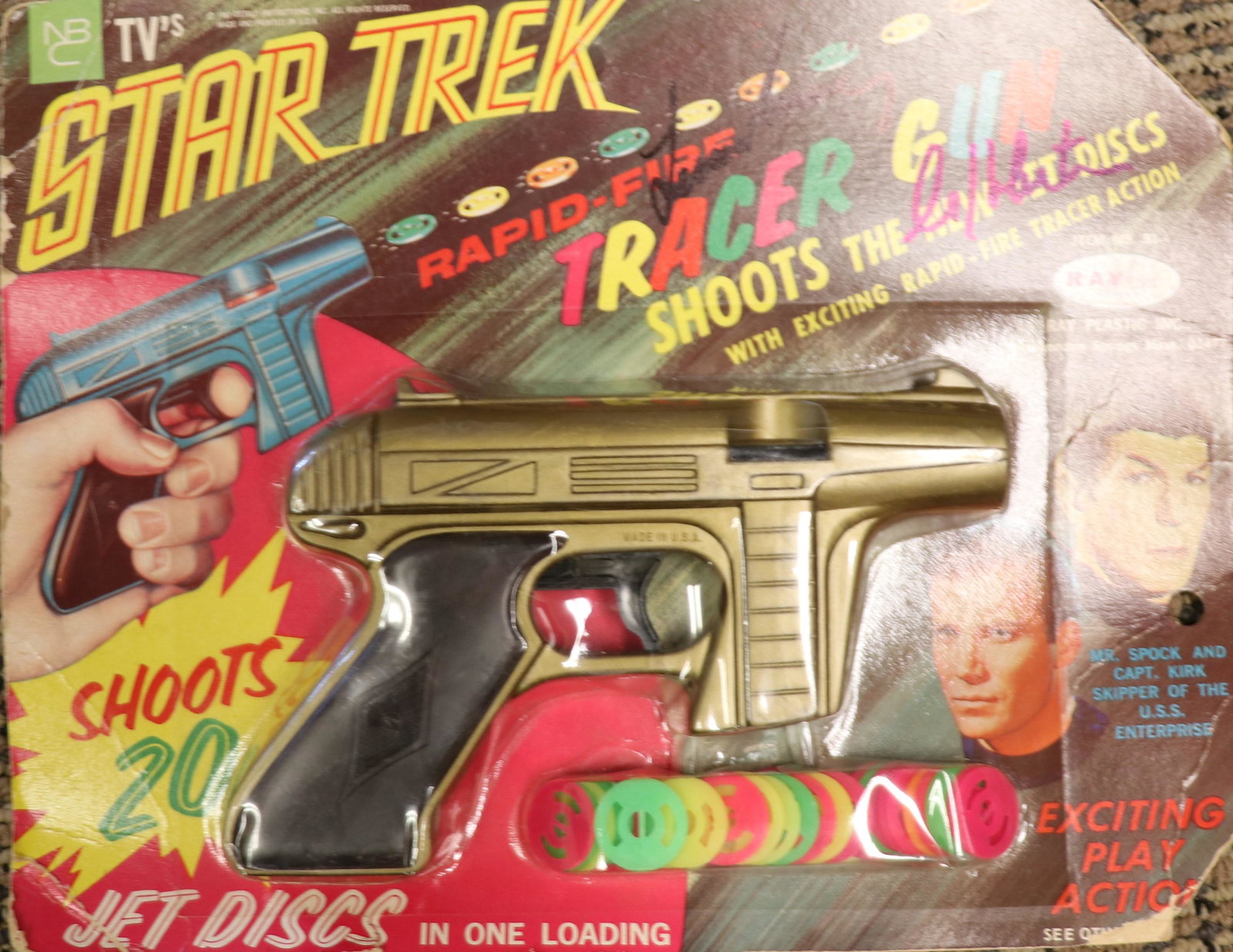 Star Trek rare toy by William Shatner and Leonard Nimoy signed (1 of 1)
