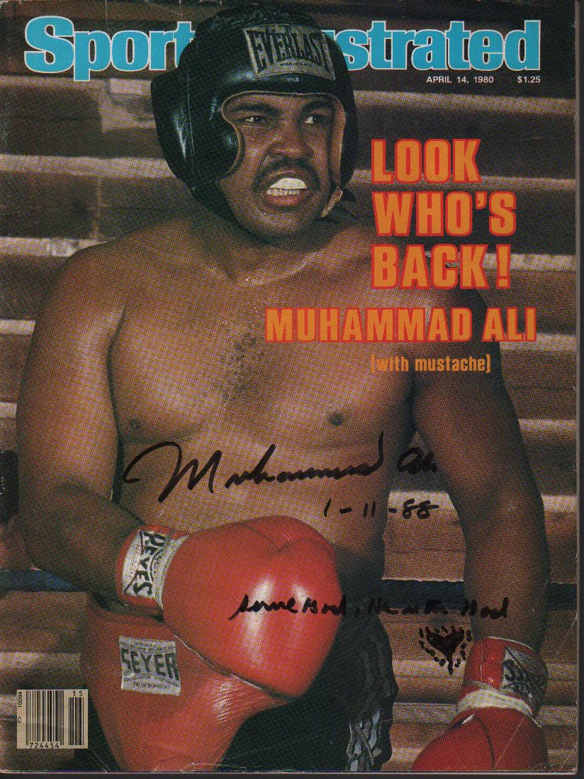 Muhammad Ali Sports Illustrated signed magazine with sketch (1 of 1)