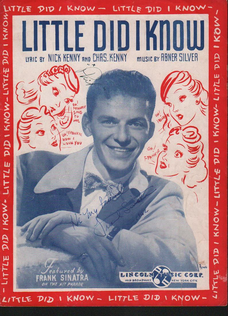 Frank Sinatra signed vintage sheet music (1 of 1)
