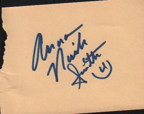Anna Nicole Smith rare signed in FULL autograph page from famed John Virzy collection (1 of 1)