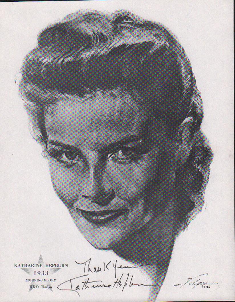 Katharine Hepburn rare signed Volpe print (1 of 1)