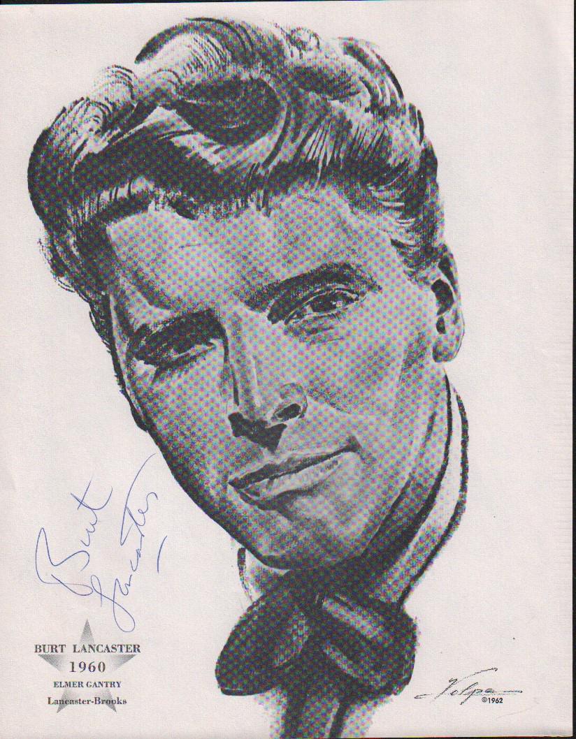 Burt Lancaster signed Volpe print (1 of 1)