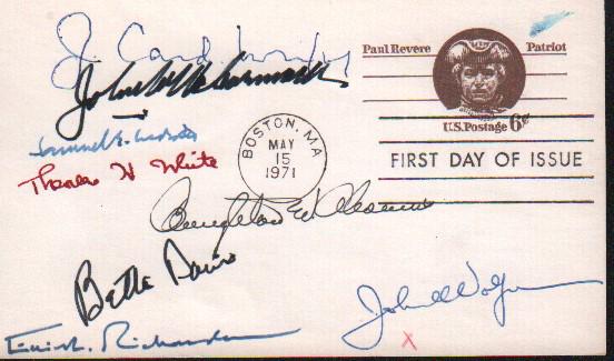 FDC signed by legend sin the 70s (1 of 1)